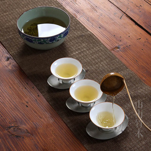 天然竹制分茶勺 干泡碗  功夫茶具 水舀子水瓢  日式手工山山竹木