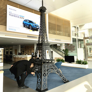 法国巴黎埃菲尔铁塔大模型酒店展厅铁艺定做户外婚庆摆设装饰摆件