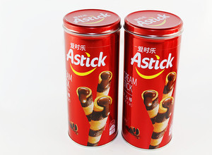Astick爱时乐巧克力味威化卷心酥蛋卷饼干150克零食