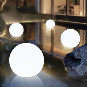 led水上漂浮球灯别墅泳池水池景观装饰防水灯户外创意七彩发光球