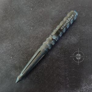 美国BENCHMADE蝴蝶大马士革钢战术笔防卫笔随身EDCfisher太空笔芯