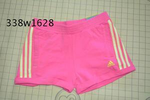 正品Adidas阿迪女子纯棉短裤粉红色运动透气跑步训练裤A96894
