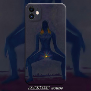 AlienTits暗黑迷幻浪漫野人油画美术生艺术适用于苹果iPhone安卓定制手机壳