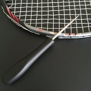 羽毛球拍穿线拉线机器 电脑网球拍线缠线机工具锥子 黑色手柄线锥