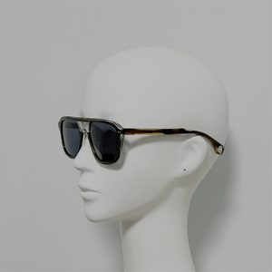 BK样品22-2 日裔设计师复杂款意产订制板材太阳镜墨镜眼镜 框中框