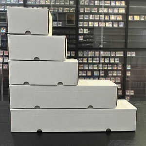 白色牌盒 宝可梦万智牌游戏王 瓦楞纸卡牌 收纳盒长条盒 多种尺寸