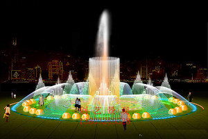音乐喷泉广场景观喷泉喷泉设备喷泉喷头园艺景观场景灯光小型喷泉