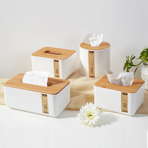竹木质纸巾盒日式卧室抽纸盒客厅简约餐巾家用厕所木制卷纸筒圆筒