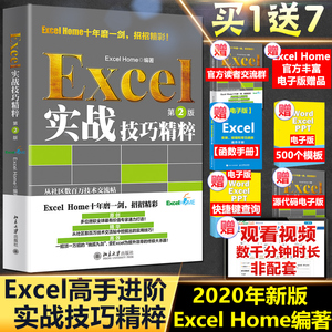 Excel实战技巧精粹 第2版 Excel Home著 表格制作函数office书籍办公软件计算机应用基础知识自学书籍电脑办公软件自动化教程全套