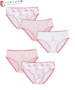 现货英国Mothercare女宝宝儿童19夏装粉色小猪佩奇舒适内裤5条