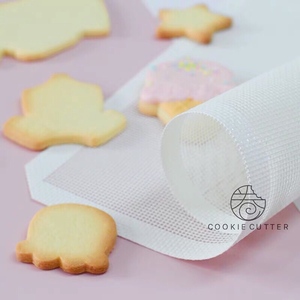 包邮 饼干平整垫 镂空网格饼干烤垫 食品级硅胶垫 糖霜烘焙工具