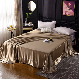 真丝丝绸床单单件丝滑裸睡冰丝桑蚕丝被单天丝单双人床垫单床罩