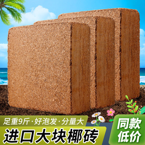 椰砖营养土种菜专用养花通用型椰糠椰砖大块脱盐无菌椰土种植花土