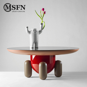 玛斯菲诺现代创意设计师个性趣味莫兰迪胶囊茶几客厅儿童卧室圆桌