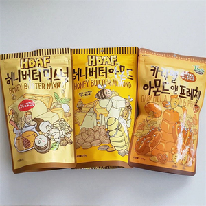 韩国进口零食芭蜂蜂蜜黄油海苔酸奶抹茶扁桃仁腰果巴旦木混合坚果