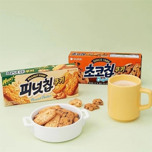 韩国进口零食 好丽友花生巧克力颗粒夹心香酥饱腹曲奇饼干下午茶