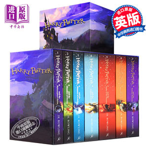 哈利波特 英语原版 原版书籍 英文正版全集 Harry Potter 哈利波特 1-7全套 英版 可搭与魔法石密室 小说 jk罗琳【中商原版】