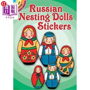 海外直订Russian Nesting Dolls Stickers 俄罗斯嵌套娃娃贴纸