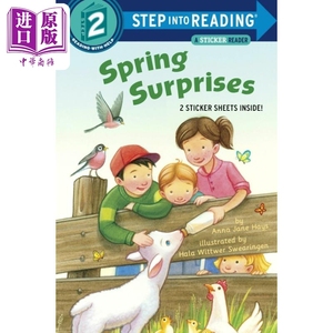 Step into Reading (Step 2 Spring Surprises 兰登阅读进阶2春天的惊喜 英文原版 儿童绘本 分级阅读 Anna Jane Hays【中商?