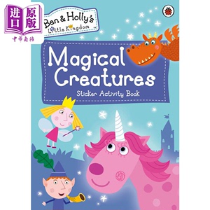 现货 Ben and Hollys LittleKingdom 本和霍利的小王国 魔法生物贴纸活动书 英文原版 儿童绘本 卡通动画【中商原版】