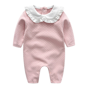 一岁女宝宝衣服春装可爱超萌四个月婴儿连体衣春秋薄款纯棉四季款