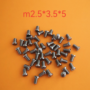 一字槽圆形沉头M1.4M1.6紧定螺钉不锈钢平头m2m3平端紧定机米螺丝