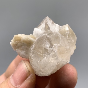 内蒙砂糖水晶片状方解石天然矿物晶体标本矿石原石收藏石头摆件