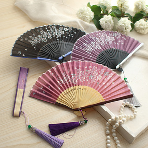 迷你折扇小扇子宝宝扇和风便携折叠扇日式绢布扇中国风礼品扇
