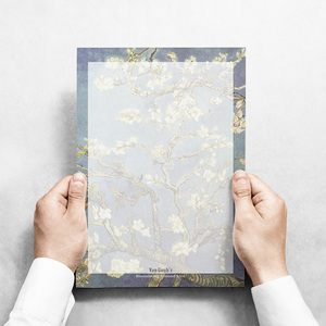 梵高艺术信纸之花的世界  A4可打印用小B5书写用 加厚8款名画包邮
