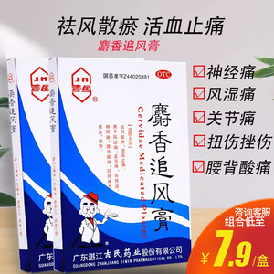 吉民 麝香追风膏10片活血止痛风湿痛关节痛膏去痛贴膏射香贴膏非8