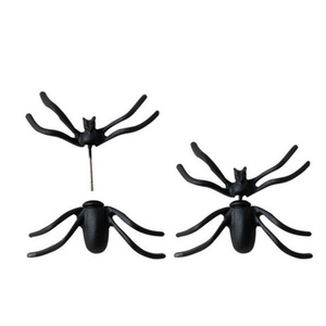 欧美时尚夸张立体3D动物耳环 嘻哈庞克黑蜘蛛情侣个性耳钉装饰