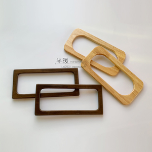 DIY手工箱实木长方形提手编织拼布包包布艺钩针包配件把手拎环2个