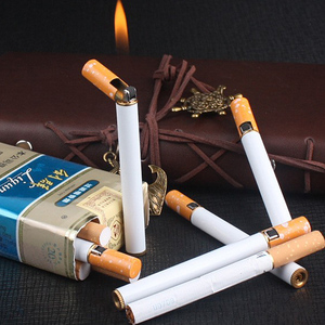 新款便携明火绅士打火机魔术创意香烟型打火机个性明火可放入烟盒