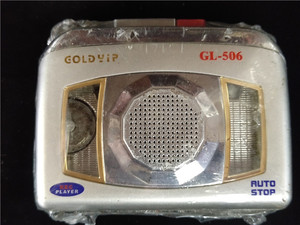 库存GOLDYIP微型卡式磁带放音机GL-506（未开封）