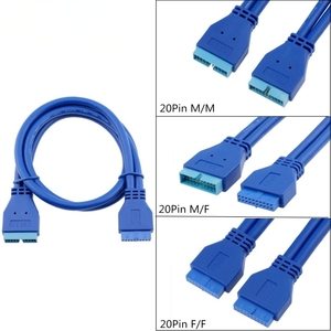 包邮机箱主板20Pin母对母/公对母/公对公延长线19针USB3.0数据线