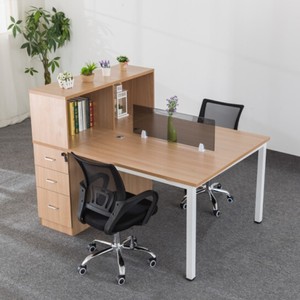 办公电脑桌椅组合两人位屏风工作位职员桌员工桌四人位办公家具