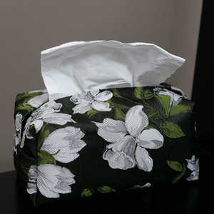 堇黛纸巾袋|躲在耳里家居馆|原创布艺复古法式高级感墨绿色抽纸盒