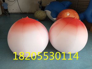 PVC寿桃造型升空气球 充气苹果香蕉橙子柚子气球 桃子芒果气模