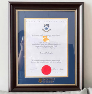 澳大利亚新西兰毕业证书装裱框实木框画框A4相框可定制尺寸外国证