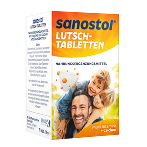 临期特价德国进口Sanostol儿童补钙片多种维生素咀嚼片24年7月