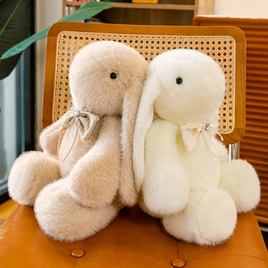高档安抚兔子长耳朵兔玩偶布娃娃床上睡觉陪伴儿童毛绒玩具送女孩