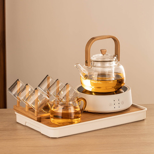 电陶炉煮茶器套装家用泡茶办公室小型煮茶壶玻璃烧水茶壶蒸煮茶器