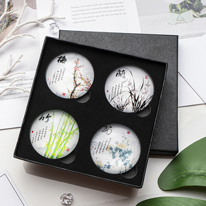 冰箱贴个性创意定制礼盒套装照片纪念礼品diy立体水晶玻璃磁贴