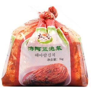 韩国料理 海阿蓝泡菜正宗韩国口味泡菜/手工泡菜辣白菜1Kg