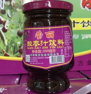 天津蓟县莹丽酸枣汁饮料经典玻璃瓶236ml/瓶