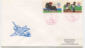 美国邮票 1994年 航天飞机 纪念封实寄FDC-M-05