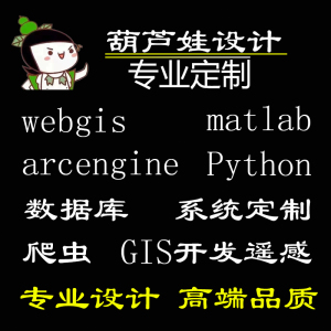 gis开发定制ArcEngine遥感二次开发matlab算法建模系统定制python