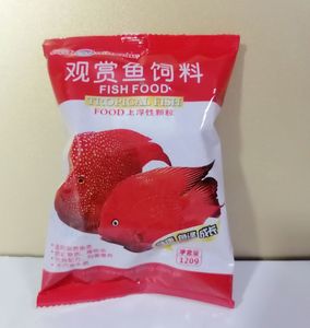 闽江金鱼鹦鹉 观赏鱼红色鱼矿物质 维他命通用数量鱼食 鱼粮