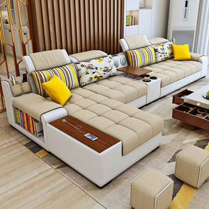 2024新款布艺沙发多功能小户型简约现代家具贵妃布沙发客厅组合