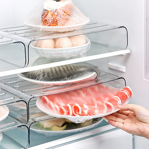 冰箱剩饭剩菜专用置物架放菜盘子保鲜冷藏内部分隔层收纳整理神器
